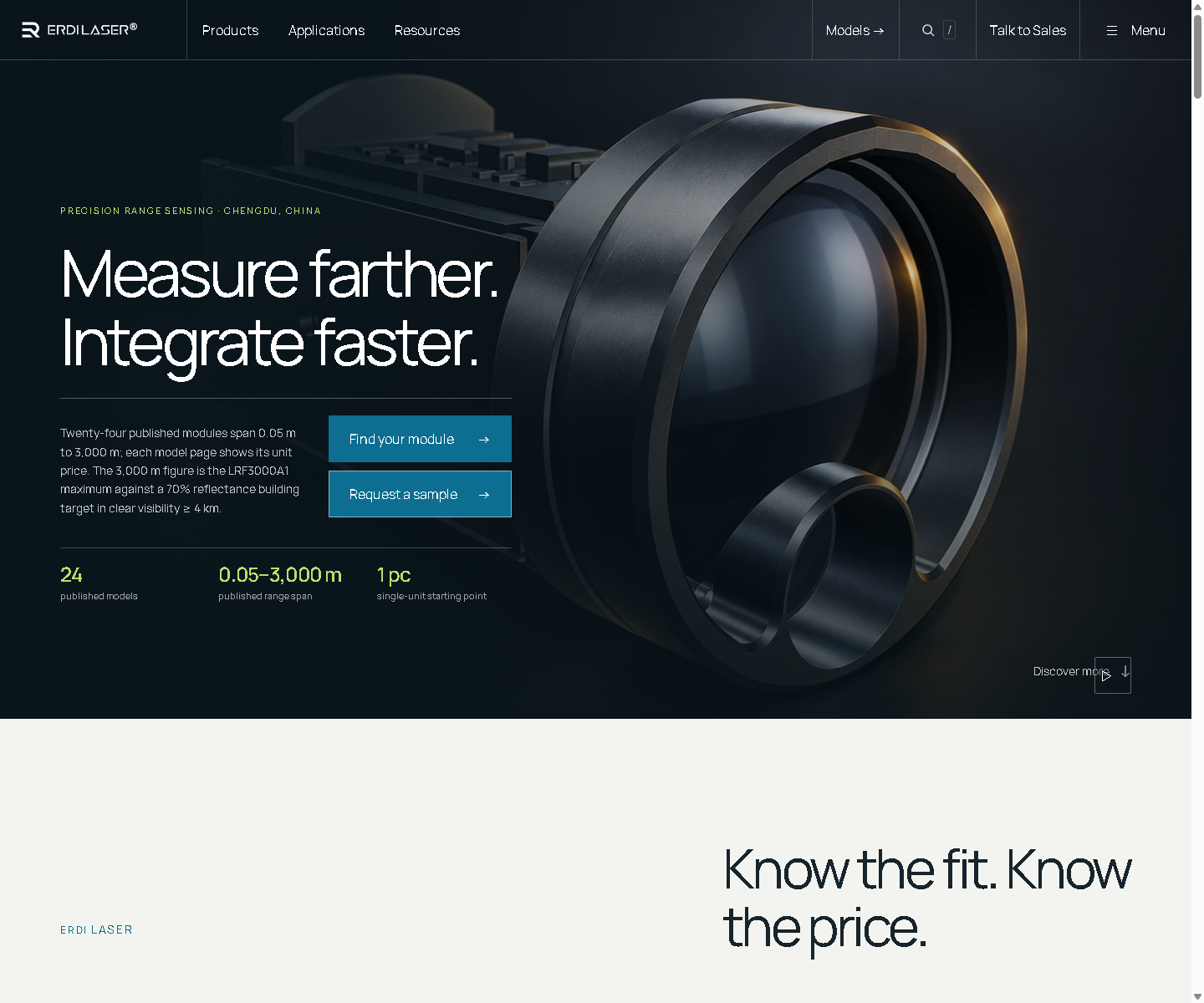 ERDI public website interface